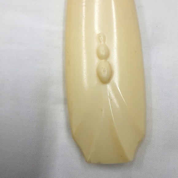 Vintage Celluloid Handheld Vanity Mirror - Picture 6 of 9